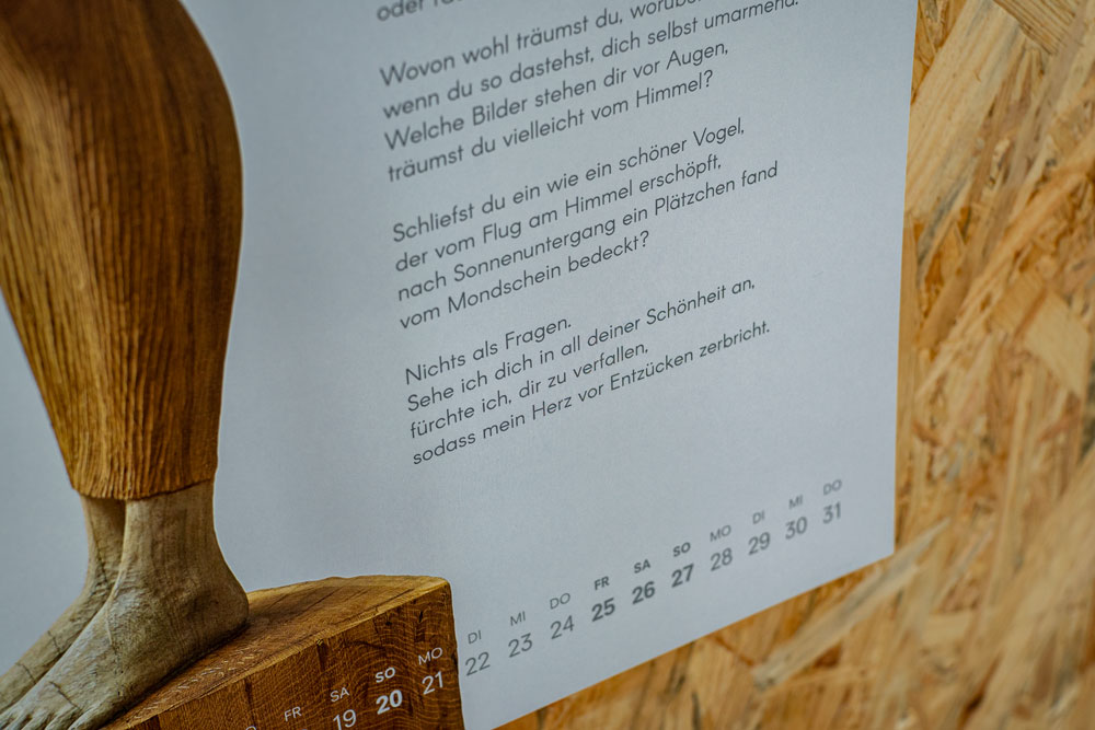 Kalender Poetry & Sculpture 2020
